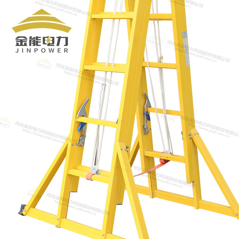 玻璃鋼絕緣升降合梯支持定制斜向支撐設(shè)計